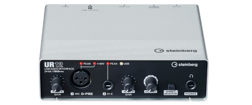 兼容iPad/Mac/PC，实现高品质录音的Steinberg USB音频接口UR12发布